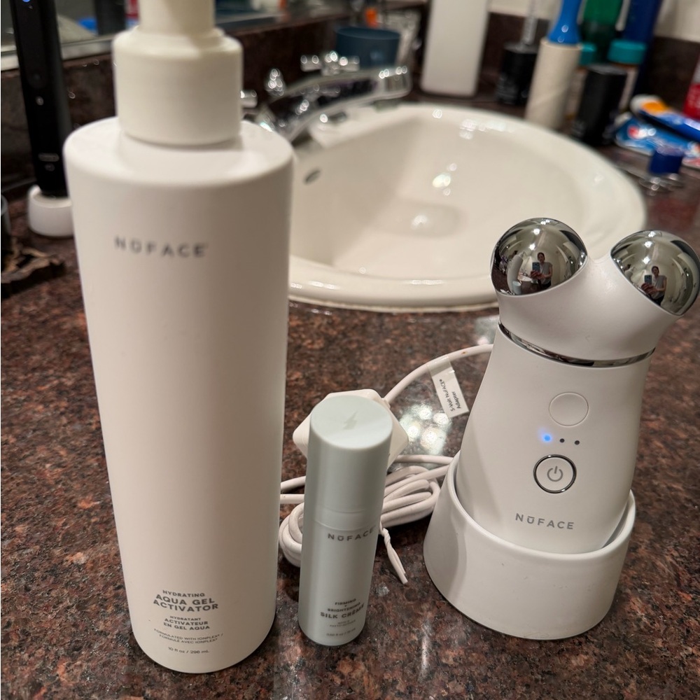 NuFace Skincare Tools - White and Silver